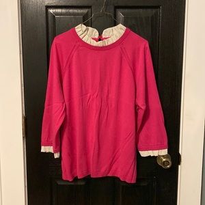 Hot Pink Talbots 3/4 Sleeve Top